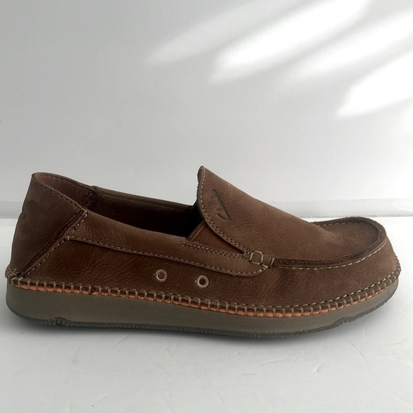 CLARKS $135 Men’s Gorsky Free Cola Brown Suede Moccasin Shoes Size 8 NIB - Picture 7 of 12